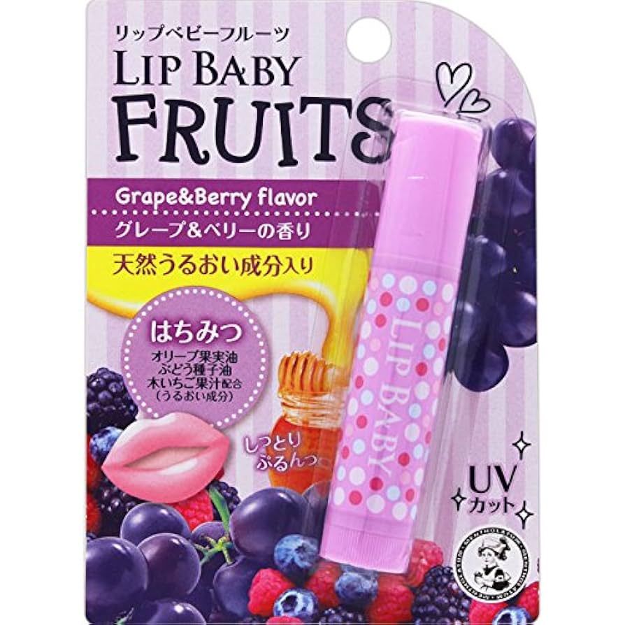 Amazon.co.jp: メンソレータム リップベビーフルーツ グレープ
